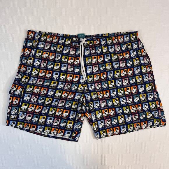 Big Dogs Swim Trunks 2XL 46" Waist 100% Polyester - Picture 2 of 12